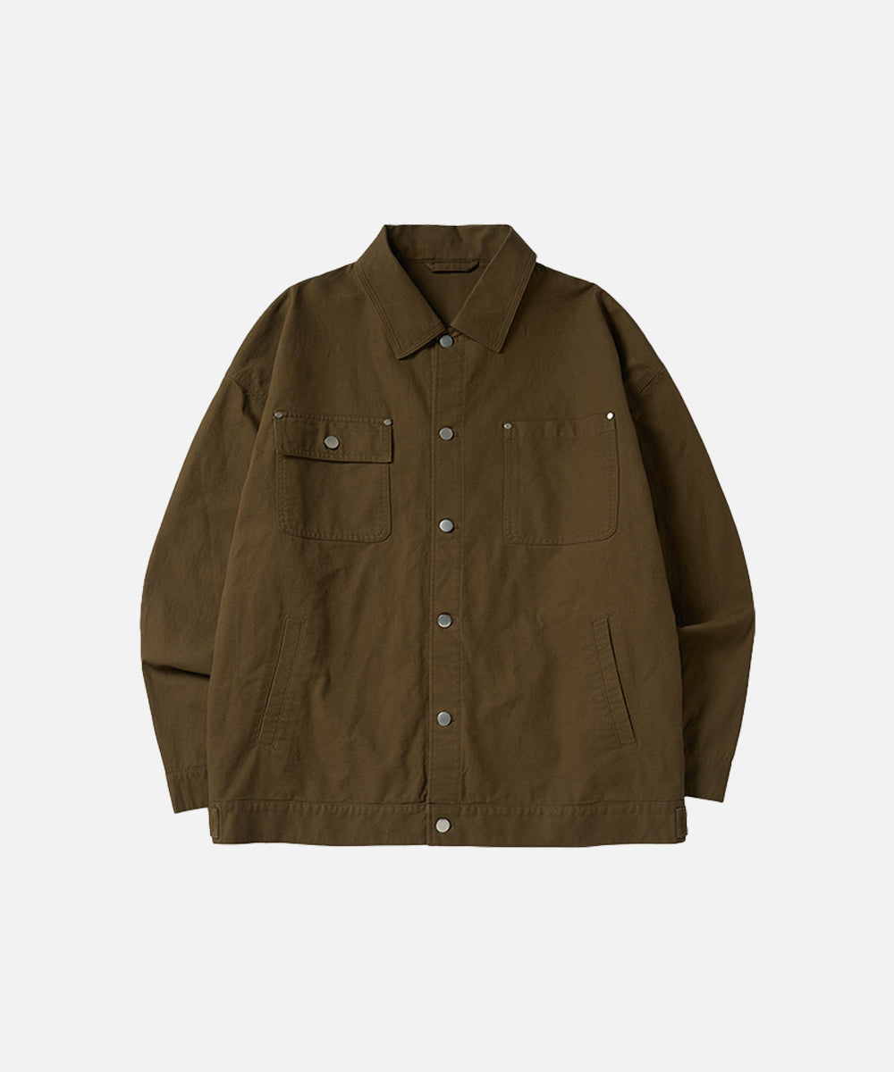 DUAL-WEAVE TWILL JACKET – BROADLYN