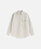 STRIPE JACQUARD PLAID SHIRT
